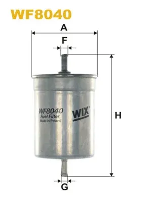 Топливный фильтр WF8040 WIX