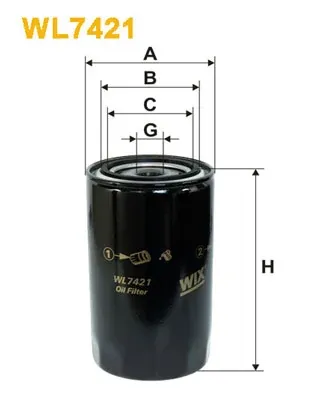 Масляный фильтр WL7421 WIX