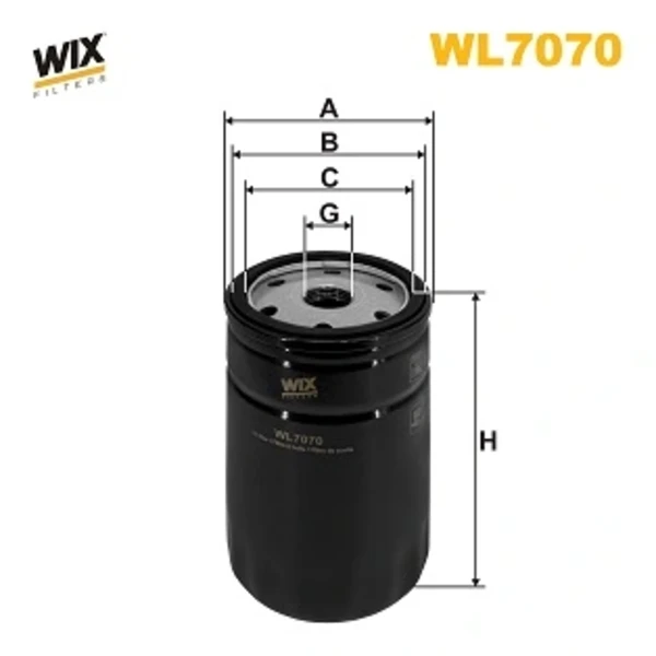 Масляный фильтр WL7070 WIX