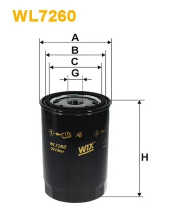 Масляный фильтр WL7260 WIX