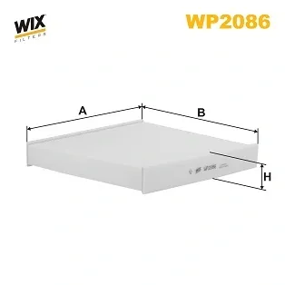 Фильтр салона WP2086 WIX