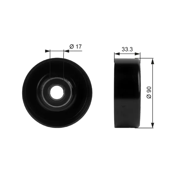 Шкив генератора T38033 Gates