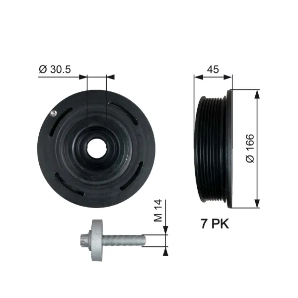 Шкив коленвала 8200458171MG Maxgear
