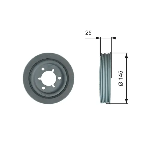 Шкив коленвала TVD1056 Gates
