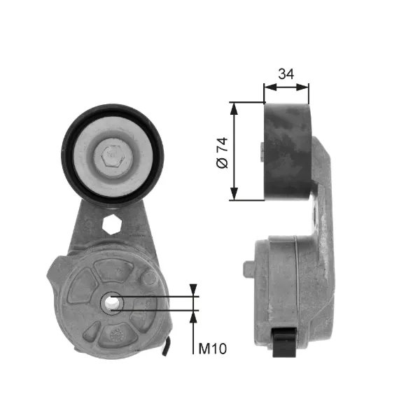 Натяжитель приводного ремня A541200157080 Mercedes