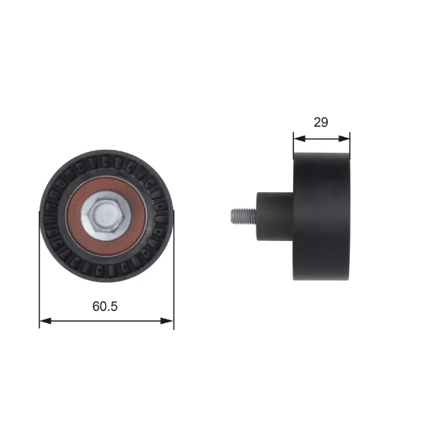 Паразитный ведущий ролик на Ford Focus I DFW