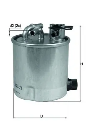 Топливный фильтр KL44023 Mahle Original