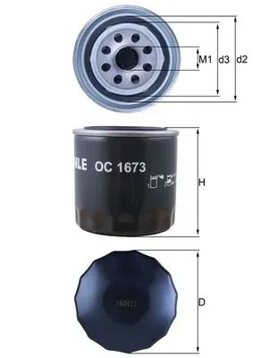 Масляный фильтр OC1673 Mahle Original