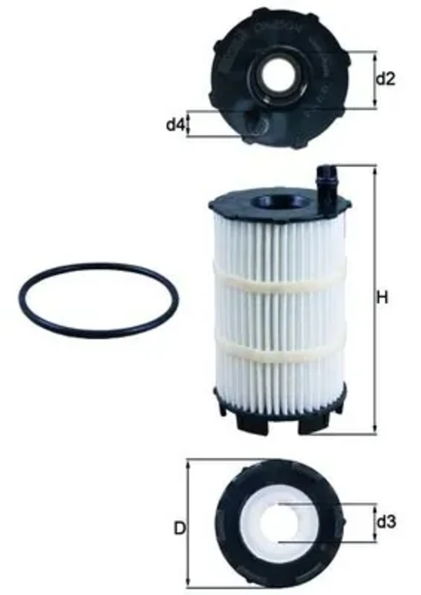 Масляный фильтр OX3504D Mahle Original