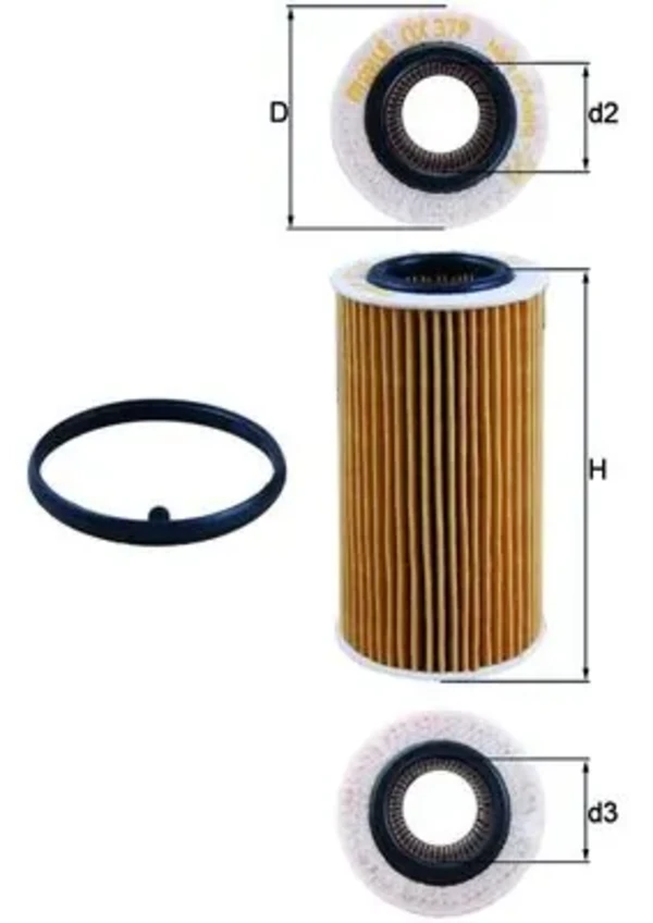 Масляный фильтр OX379D Mahle Original