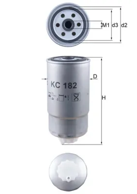 Топливный фильтр KC182 Mahle Original