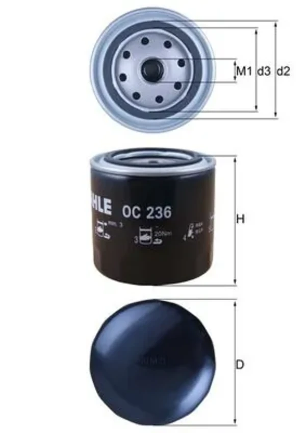 Масляный фильтр OC236 Mahle Original