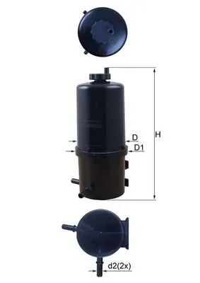 Топливный фильтр KL787 Mahle Original