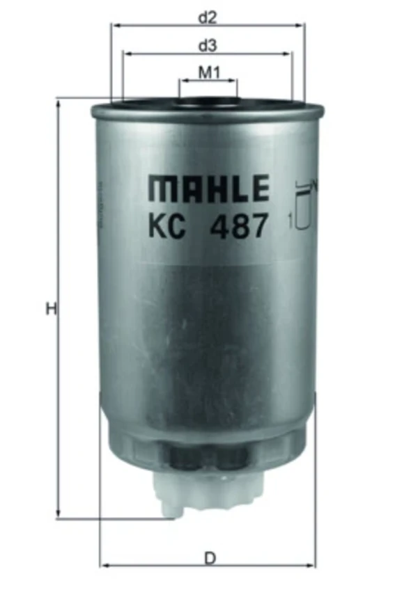 Топливный фильтр KC487 Mahle Original