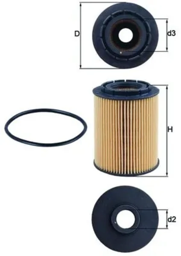 Масляный фильтр OX160D Mahle Original