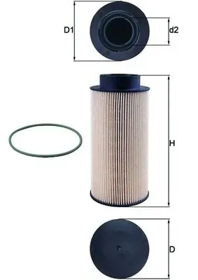 Топливный фильтр KX182D Mahle Original