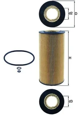 Масляный фильтр OX1231D Mahle Original