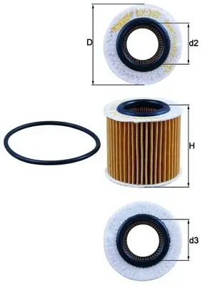 Масляный фильтр OX360D Mahle Original