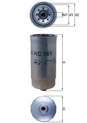 Топливный фильтр KC161 Mahle Original