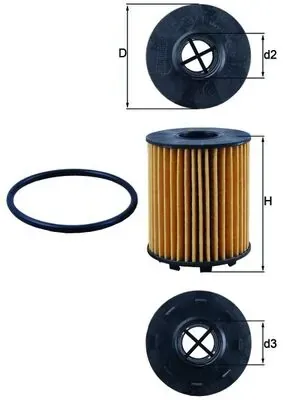 Масляный фильтр OX371D Mahle Original