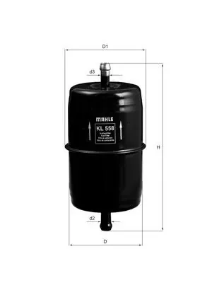 Топливный фильтр KL558 Mahle Original