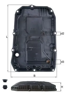 Поддон АКПП MAHLE HX196KIT