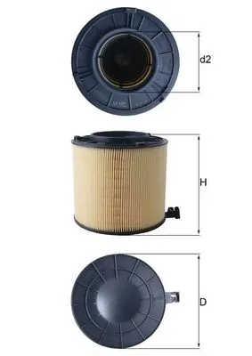 Воздушный фильтр LX4406 Mahle Original