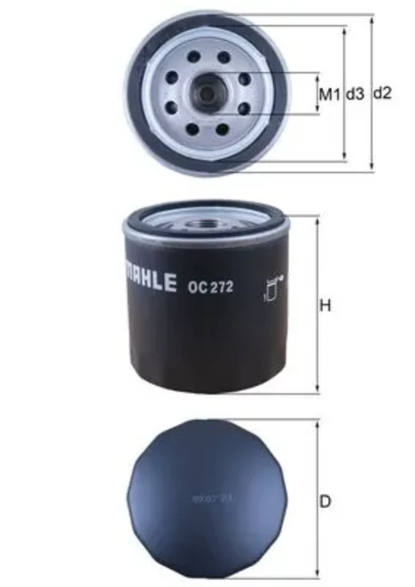 Масляный фильтр OC272 Mahle Original