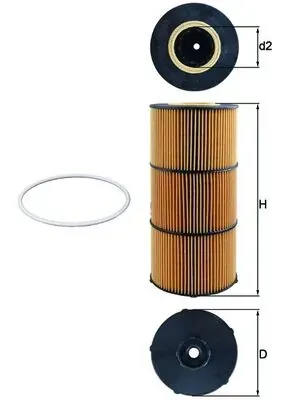 Масляный фильтр OX832D Mahle Original