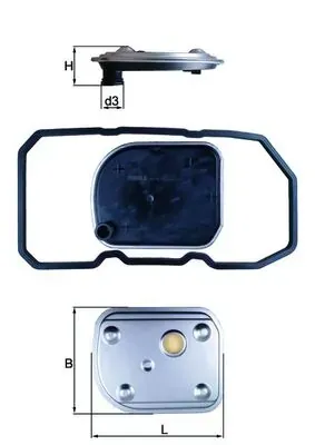 Фильтр АКПП HX158D Mahle Original
