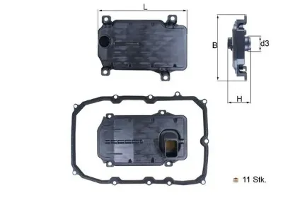 Фильтр АКПП MAHLE HX187KIT