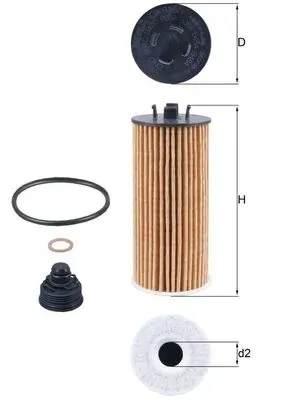 Масляный фильтр OX8151D Mahle Original
