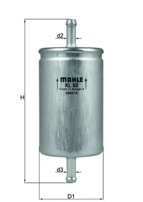Топливный фильтр KL60 Mahle Original