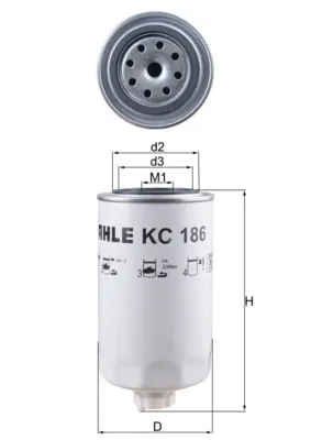 Фильтр топливный MAHLE KC186