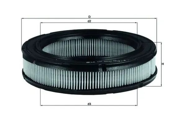 Воздушный фильтр LX171 Mahle Original