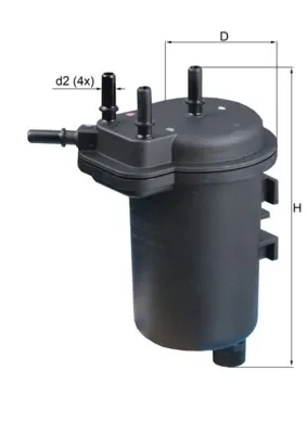 Топливный фильтр KL432 Mahle Original