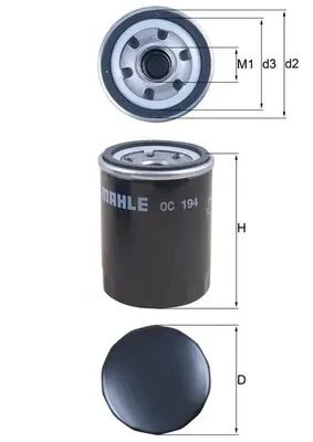 Масляный фильтр OC194 Mahle Original