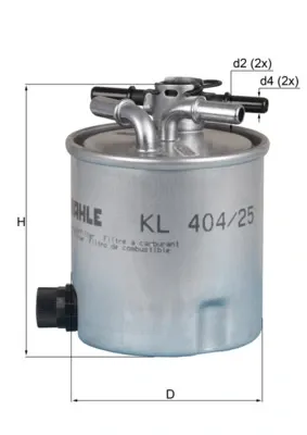 Топливный фильтр KL40425 Mahle Original