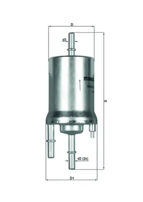 Топливный фильтр KL1561 Mahle Original