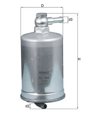 Фильтр топливный MAHLE KL599