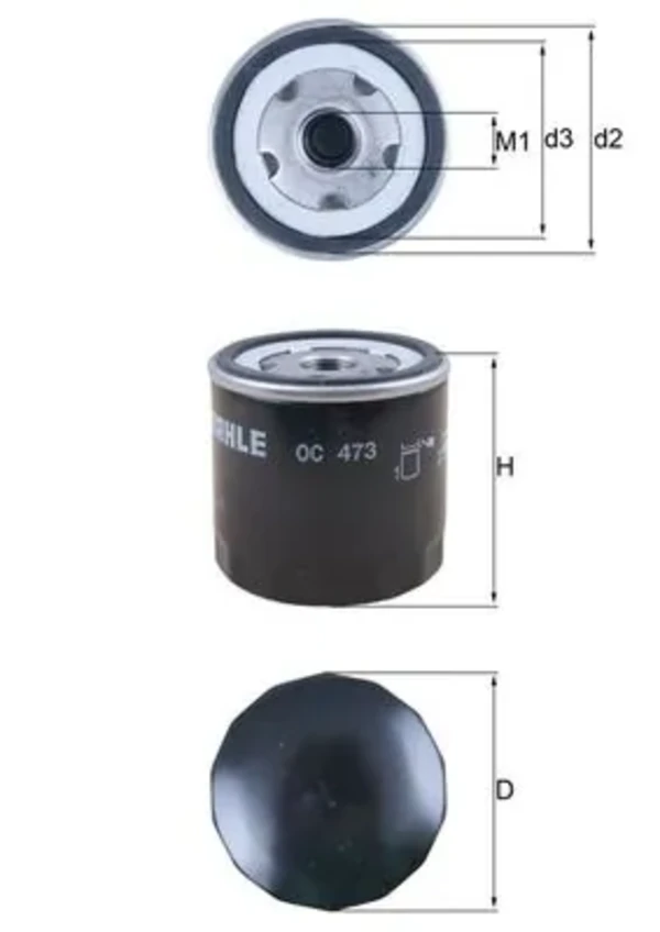Масляный фильтр OC473 Mahle Original