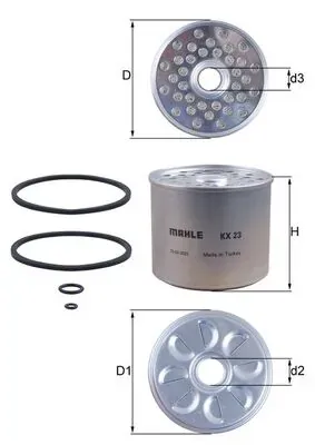 Топливный фильтр KX23D Mahle Original