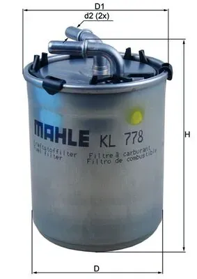 Топливный фильтр KL778 Mahle Original