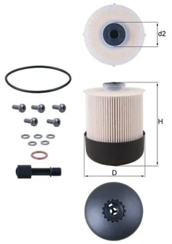 Топливный фильтр KX33826D Mahle Original