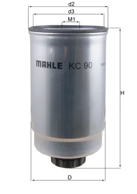 Топливный фильтр KC90 Mahle Original