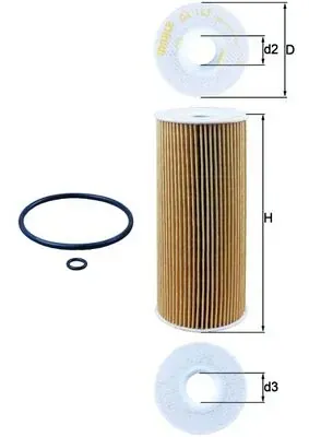 Масляный фильтр OX143D Mahle Original