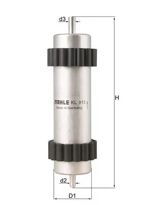 Топливный фильтр KL915 Mahle Original