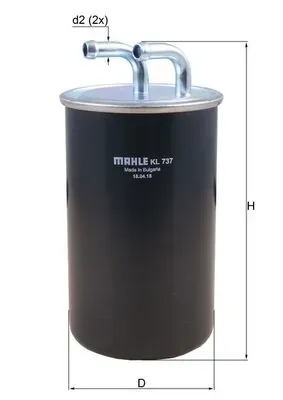 Топливный фильтр KL737 Mahle Original