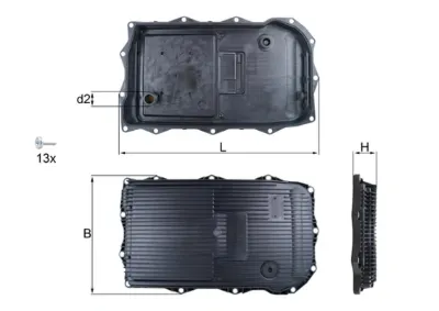 Поддон АКПП MAHLE HX184KIT