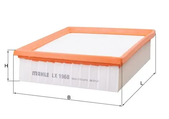 Воздушный фильтр LX1968 Mahle Original